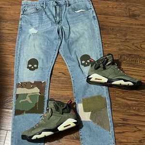 Custom denim jeans slim fit 38x32